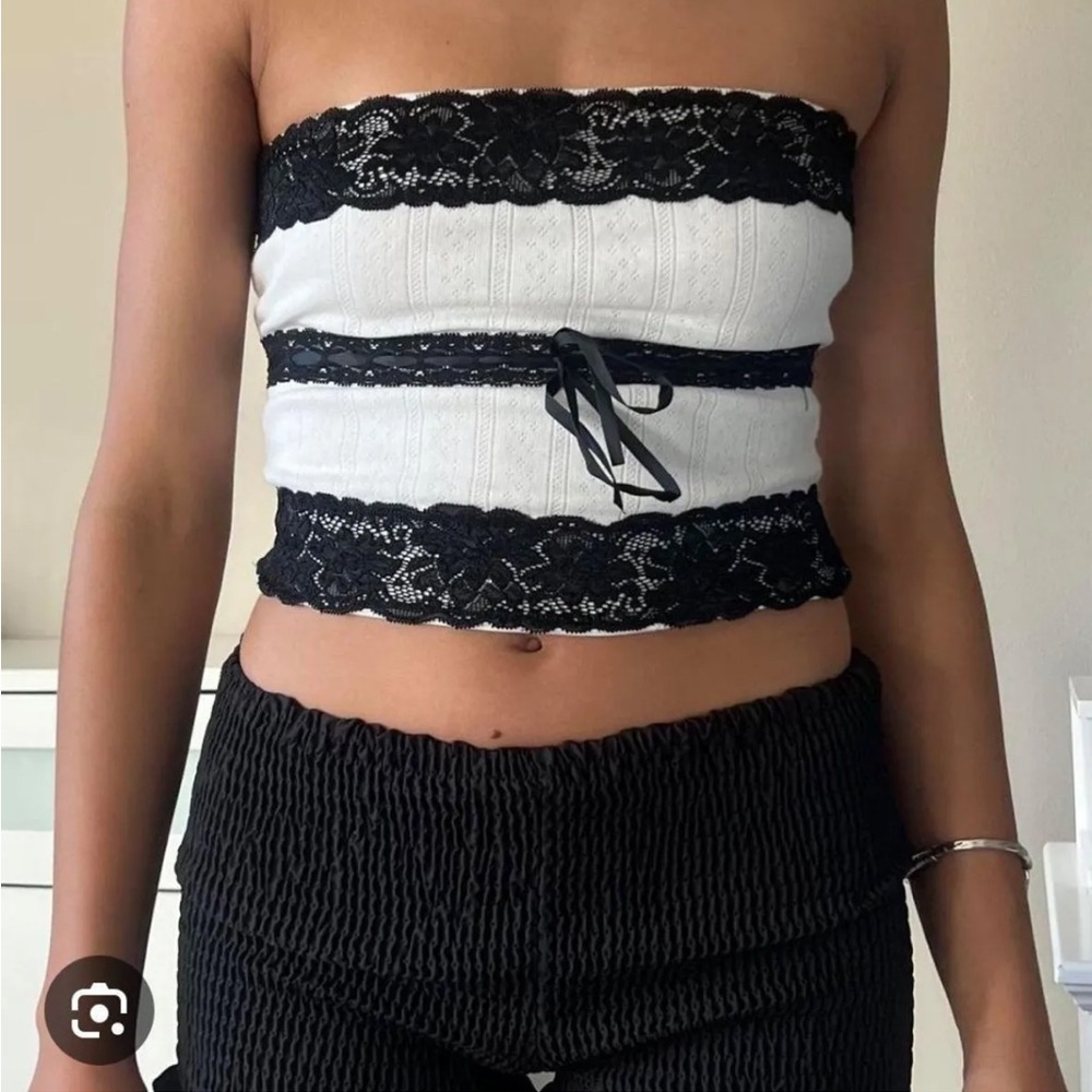 Tiger Mist Strapless Top